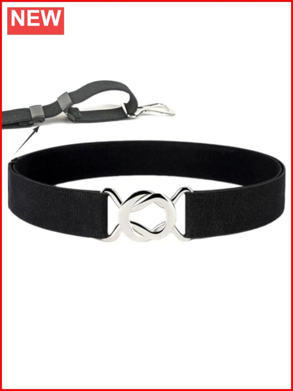 Skinny Elastic Belt Adjustable Waist for Dresses Jeans Women